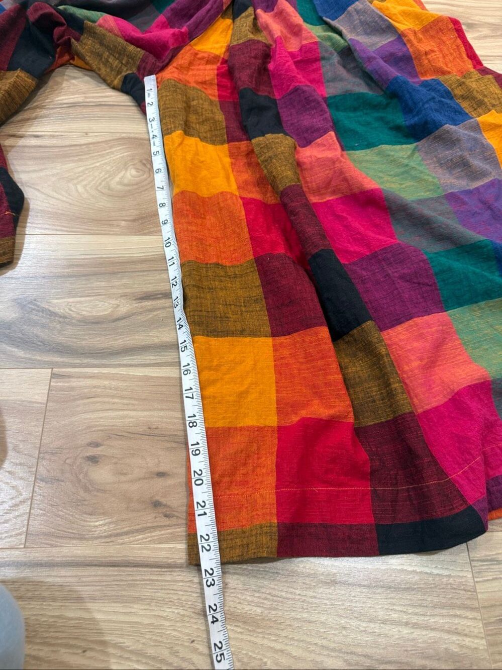Rujuta Sheth Frida Pants- Multi Chex Bazaar boho lagenlook sz S - Picture 9 of 10